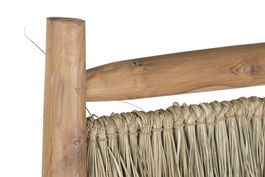 DKD Home Decor Biombo Balines Teak Root Items Fibras Naturales Natural 130 x 30 x 180 cm