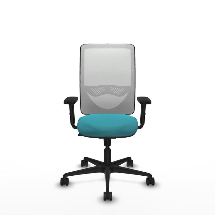 PIQUERAS Y CRESPO Silla de oficina Zulema, Mecanismo Sincro, Turquesa/Blanco PIQUERAS Y CRESPO Silla de oficina Zulema, Mecanismo Sincro, Turquesa/Blanco