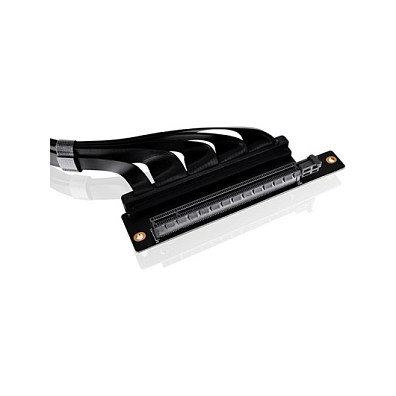 Thermaltake AC-077-CO1OTN-C1 Cable Riser PCI-E 4.0 Dual de 90 Grados, Longitud 400mm (4 m), Negro, para Tarjeta de Video