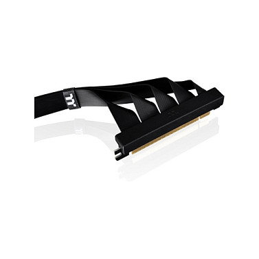 Thermaltake AC-077-CO1OTN-C1 Cable Riser PCI-E 4.0 Dual de 90 Grados, Longitud 400mm (4 m), Negro, para Tarjeta de Video