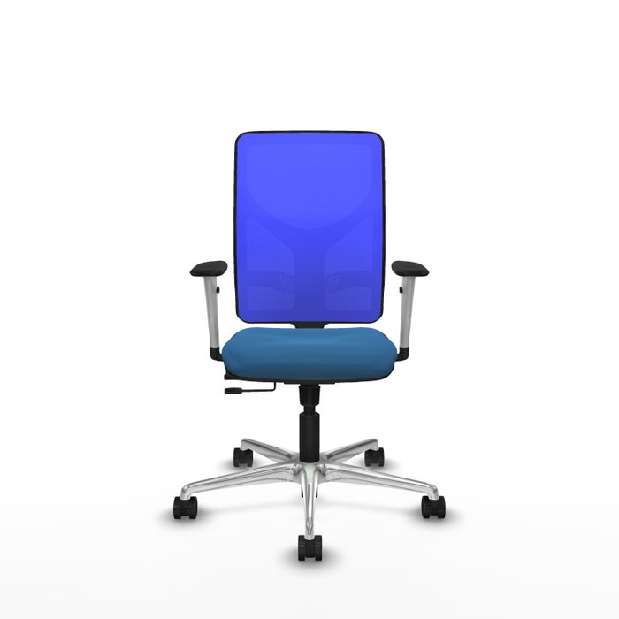 PIQUERAS Y CRESPO Silla de oficina Motilla Azul con mecanismo Sincro/Traslack