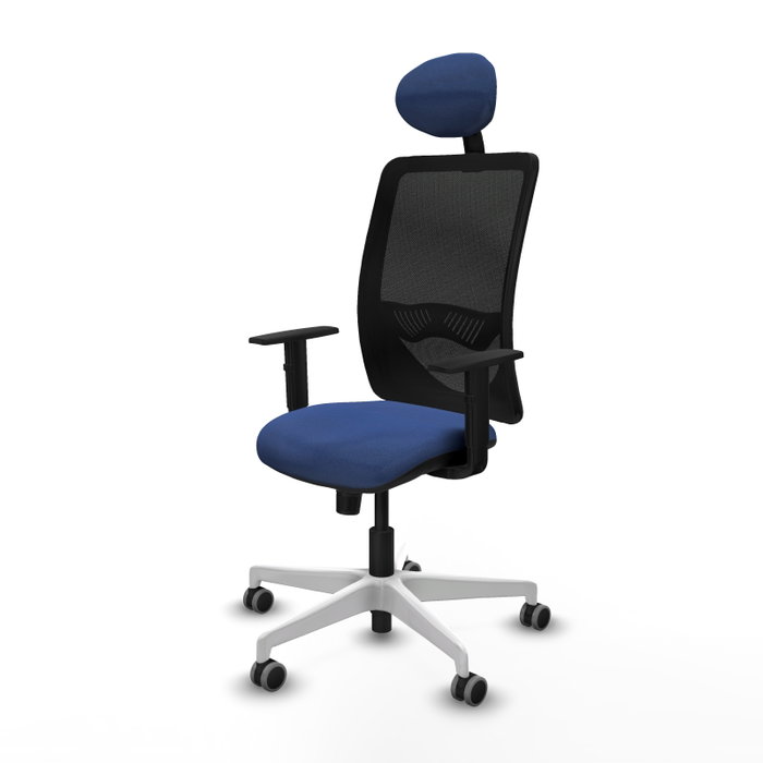PIQUERAS Y CRESPO Silla de oficina Zulema con mecanismo Sincro, Azul marino y Negro PIQUERAS Y CRESPO Silla de oficina Zulema con mecanismo Sincro, Azul marino y Negro