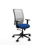 PIQUERAS Y CRESPO Silla de oficina Zulema con mecanismo Sincro/Traslack, Azul y Blanco