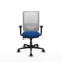 PIQUERAS Y CRESPO Silla de oficina Zulema con mecanismo Sincro/Traslack, Azul y Blanco