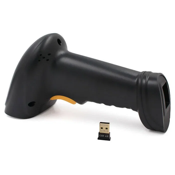 Globbaltec Escáner de códigos de barras 1D Bluetooth con soporte