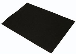 PRYSE Pack de 10 planchas de fieltro negro 40x60 cm
