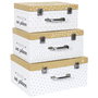 Juego De 3 Maletas Cartón Home Deco Kids