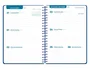 Liderpapel Agenda Escolar 2026-2027 Classic Espiral Semana Vista A5 Bilingüe Papel FSC 70g Azul Marino