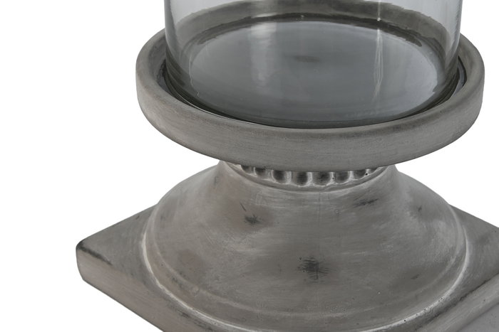 DKD Home Decor Farola Gris Cemento y Cristal 19 x 40 x 19 cm (4 Unidades) DKD Home Decor Farola Gris Cemento y Cristal 19 x 40 x 19 cm (4 Unidades)
