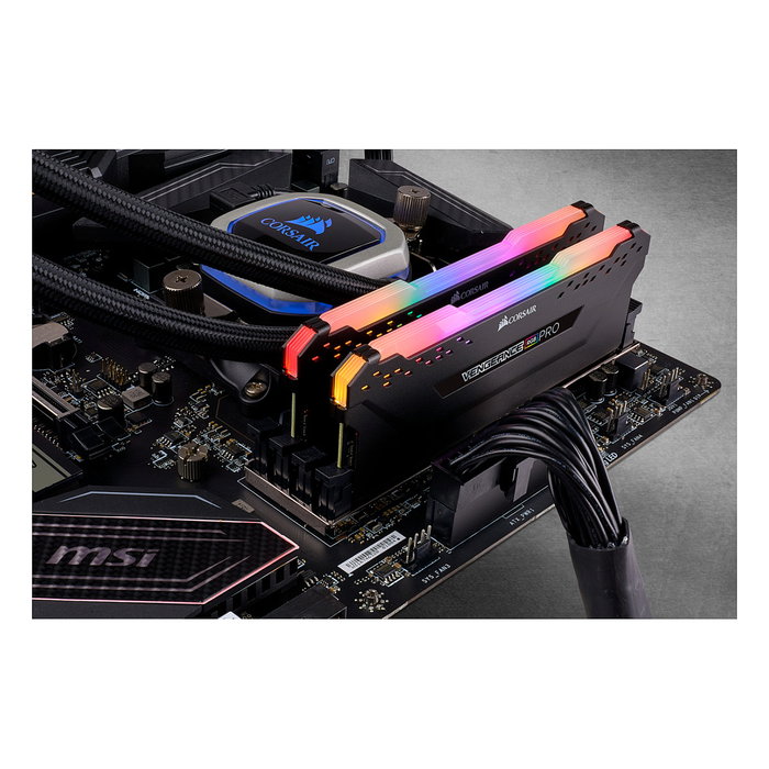 Corsair Vengeance RGB PRO 32 GB (2x16 GB) DDR4 3600 MHz CL18 Kit RAM - Negro