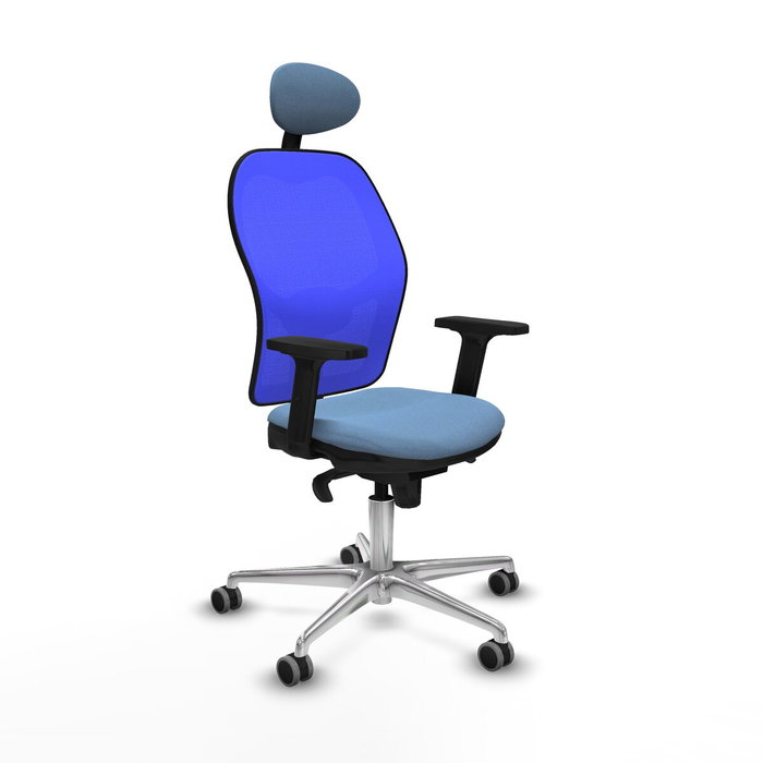 PIQUERAS Y CRESPO Silla de oficina Jorquera con mecanismo Sincro, Azul cielo y Azul PIQUERAS Y CRESPO Silla de oficina Jorquera con mecanismo Sincro, Azul cielo y Azul