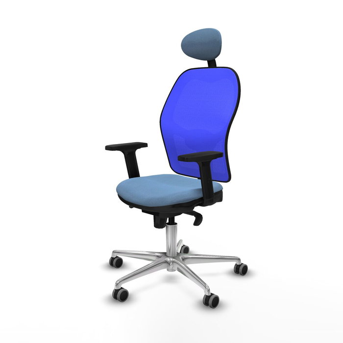 PIQUERAS Y CRESPO Silla de oficina Jorquera con mecanismo Sincro, Azul cielo y Azul PIQUERAS Y CRESPO Silla de oficina Jorquera con mecanismo Sincro, Azul cielo y Azul