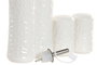 DKD Home Decor Set de Aceitera y Vinagrera Pengjia Flower 2025, Porcelana y Bambú