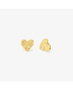 Radiant Pendientes Boton Gold CUORE Dorados