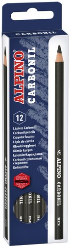 Alpino Lápices Carboncillo Caja de 12 Unidades Alpino Lápices Carboncillo Caja de 12 Unidades