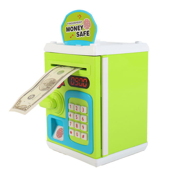 Tachan Hucha Caja Fuerte Juego Simbólico Infantil con Sensor de Huella +3 Años