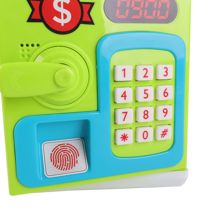 Tachan Hucha Caja Fuerte Juego Simbólico Infantil con Sensor de Huella +3 Años