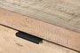 DKD Home Decor Cajonera Alpino Marron Negro Mango Metal 180 x 45 x 91 cm