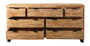 DKD Home Decor Cajonera Alpino Marron Negro Mango Metal 180 x 45 x 91 cm