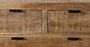 DKD Home Decor Cajonera Alpino Marron Negro Mango Metal 180 x 45 x 91 cm