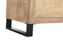 DKD Home Decor Cajonera Alpino Marron Negro Mango Metal 180 x 45 x 91 cm