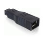 DeLOCK Adaptador FireWire 9 pin St 65154 Negro