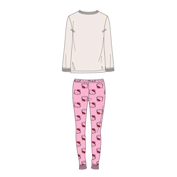 Cerdá Pijama Largo Hello Kitty XL Single Jersey Mujer