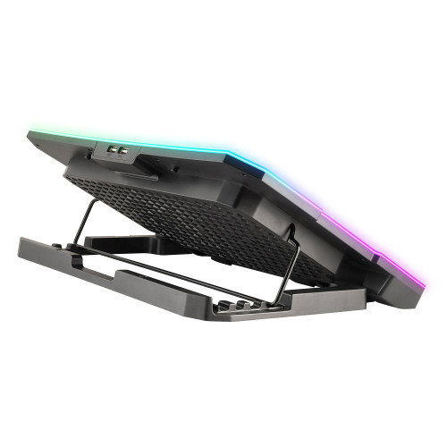 NGS Hero Stand Base de refrigeración para portátil hasta 15,6 pulg con 6 ventiladores y RGB