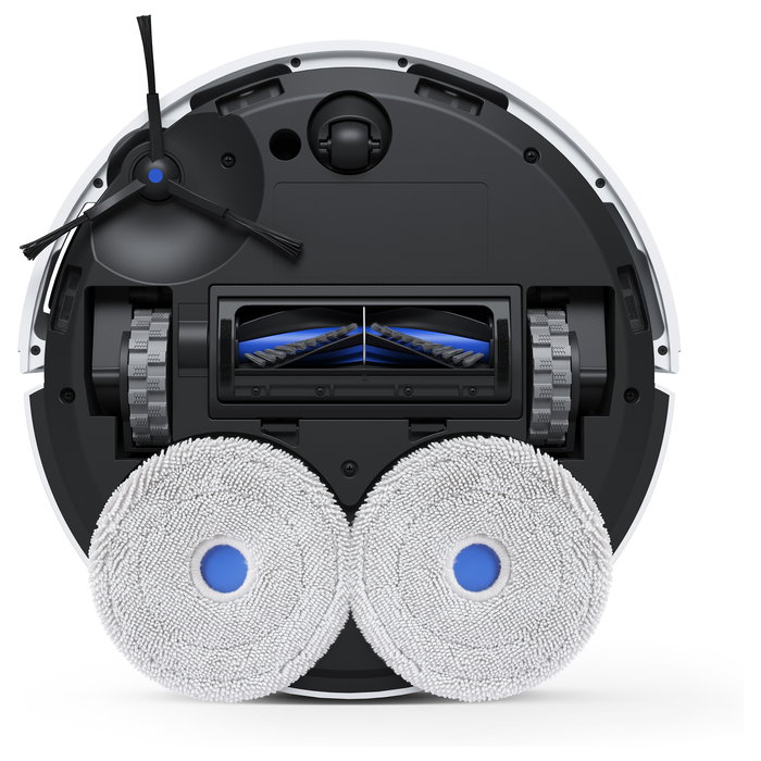 ECOVACS Deebot MINI Blue Aspirador Robot Láser con Estación de Carga Autovaciado, 9000 Pa, LDS, LiDAR, TrueMapping 2.0, Hasta 150 Min, Sin Bolsa, Color Azul y Blanco