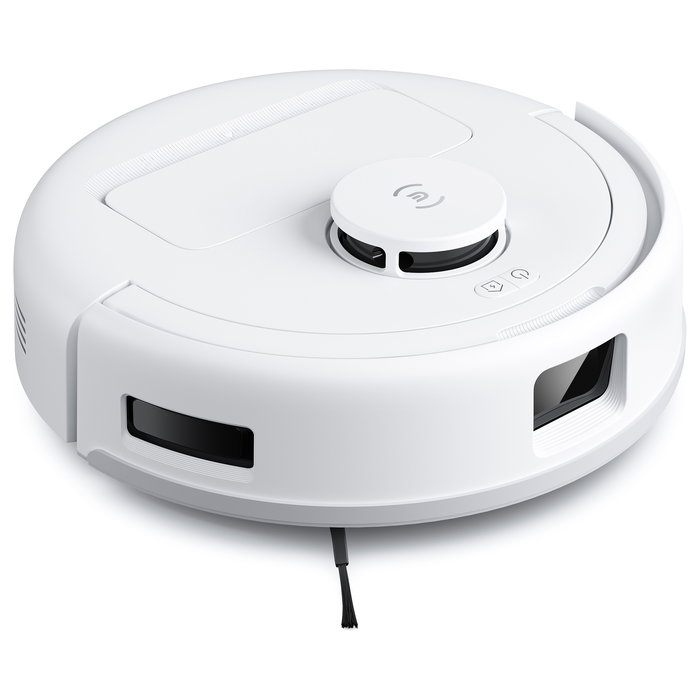 ECOVACS Deebot MINI Blue Aspirador Robot Láser con Estación de Carga Autovaciado, 9000 Pa, LDS, LiDAR, TrueMapping 2.0, Hasta 150 Min, Sin Bolsa, Color Azul y Blanco