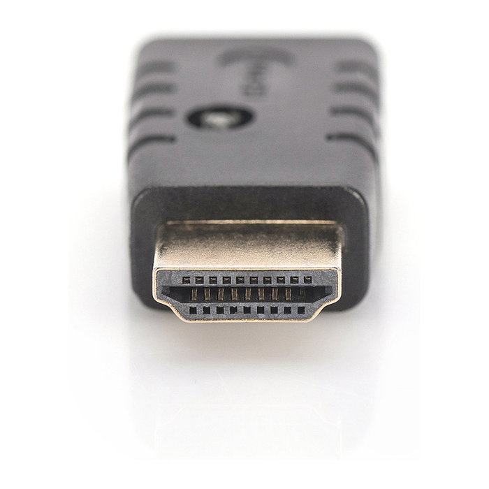 Digitus EDID Emulador HDMI 4K Ultra HD, Emulador de Monitor HDMI para Extensor, Conmutador, Divisor, Negro, 3840 x 2160 píxeles
