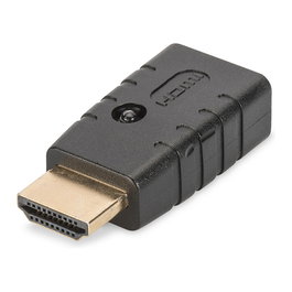 Digitus EDID Emulador HDMI 4K Ultra HD, Emulador de Monitor HDMI para Extensor, Conmutador, Divisor, Negro, 3840 x 2160 píxeles