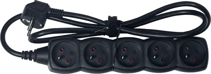 ALGAMLIGHT Regleta 5 Vías Negro 1.20m IP20 Uso Interior