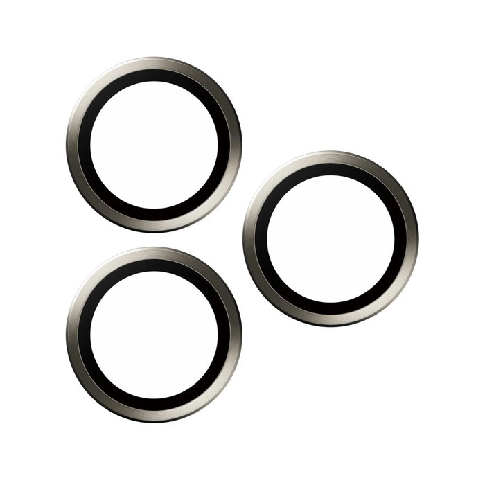 PanzerGlass Hoops Natural Metal Lens Protector para iPhone 15 Pro / Max PanzerGlass Hoops Natural Metal Lens Protector para iPhone 15 Pro / Max
