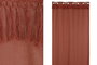 DKD Home Decor Cortina de Algodón Reciclado 140x260 cm Terracota