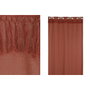 DKD Home Decor Cortina de Algodón Reciclado 140x260 cm Terracota