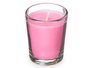 Acorde Set 6 Velas Vaso Vidrio Orquidea Rosa 16x6.5x11 cm (Set de 12)