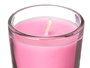 Acorde Set 6 Velas Vaso Vidrio Orquidea Rosa 16x6.5x11 cm (Set de 12)