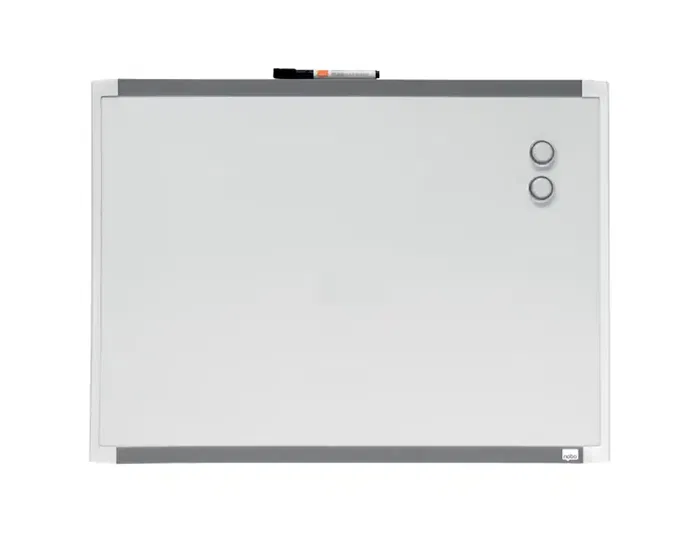 Nobo Pizarra blanca magnética marco dos tonos 585x430 mm