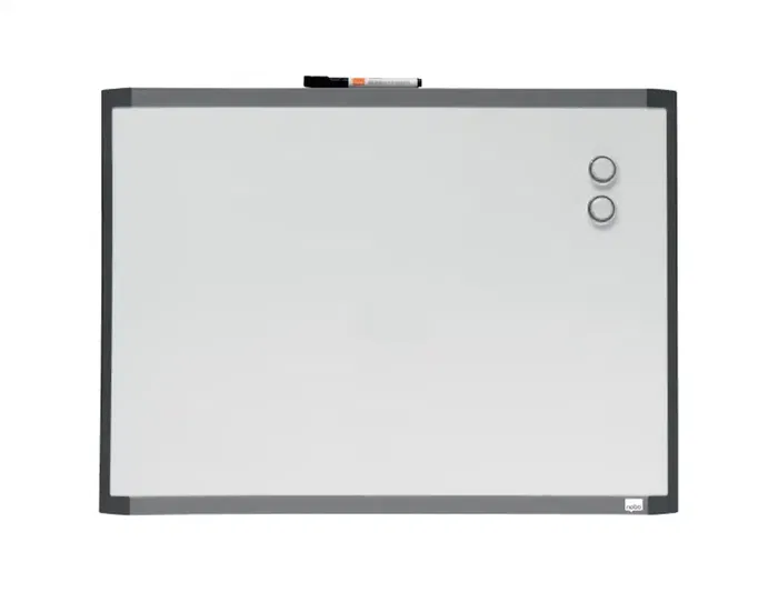 Nobo Pizarra blanca magnética marco dos tonos 585x430 mm
