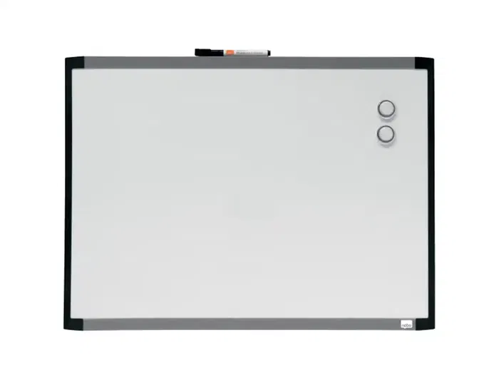Nobo Pizarra blanca magnética marco dos tonos 585x430 mm