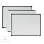 Nobo Pizarra blanca magnética marco dos tonos 585x430 mm