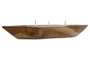 DKD Home Decor Vela Teca Maciza y Cera Parafina Natural