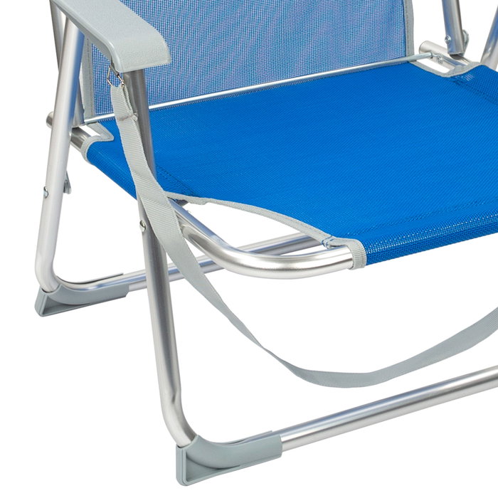 Aktive Beach Silla de playa plegable fija aluminio con asa