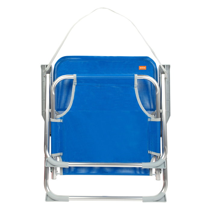 Aktive Beach Silla de playa plegable fija aluminio con asa
