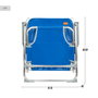Aktive Beach Silla de playa plegable fija aluminio con asa