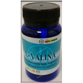 ALFA HERBAL L-Valina 60 Cap. Aminoácido Esencial para Energía y Sistema Nervioso