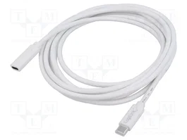 LOGILINK Cable USB 2.0 de 3m con conectores USB-C blanco