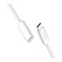 LogiLink Cable USB 2.0 Tipo C a Tipo C de 3 m, 60W, blanco