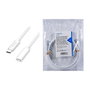 LogiLink Cable USB 2.0 Tipo C a Tipo C de 3 m, 60W, blanco